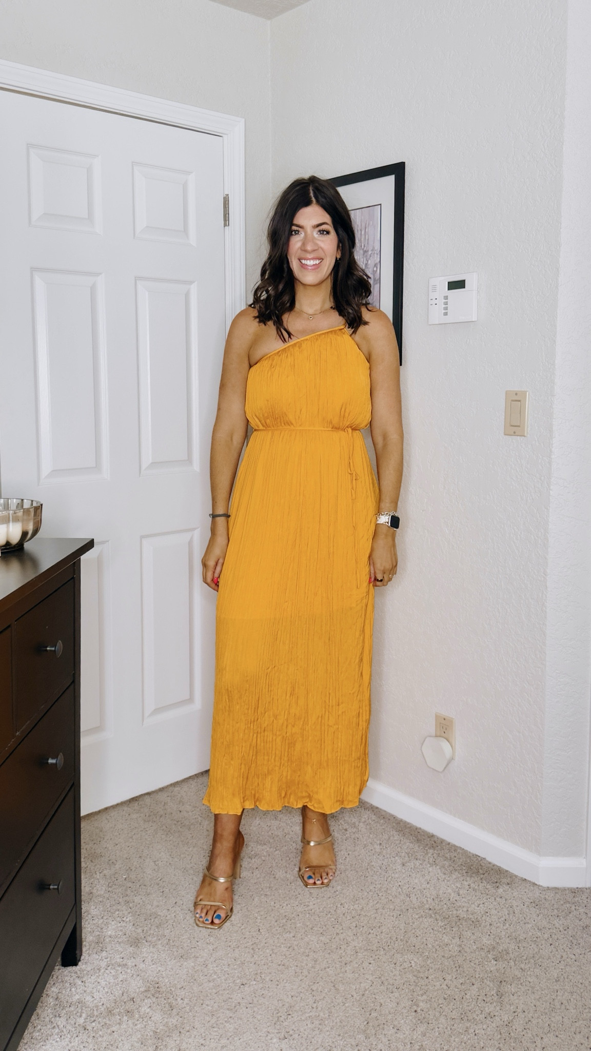 Summer wedding guest dress
In a medium one shoulder pleated midi dress


#LTKWedding #LTKSaleAlert #LTKMidsize