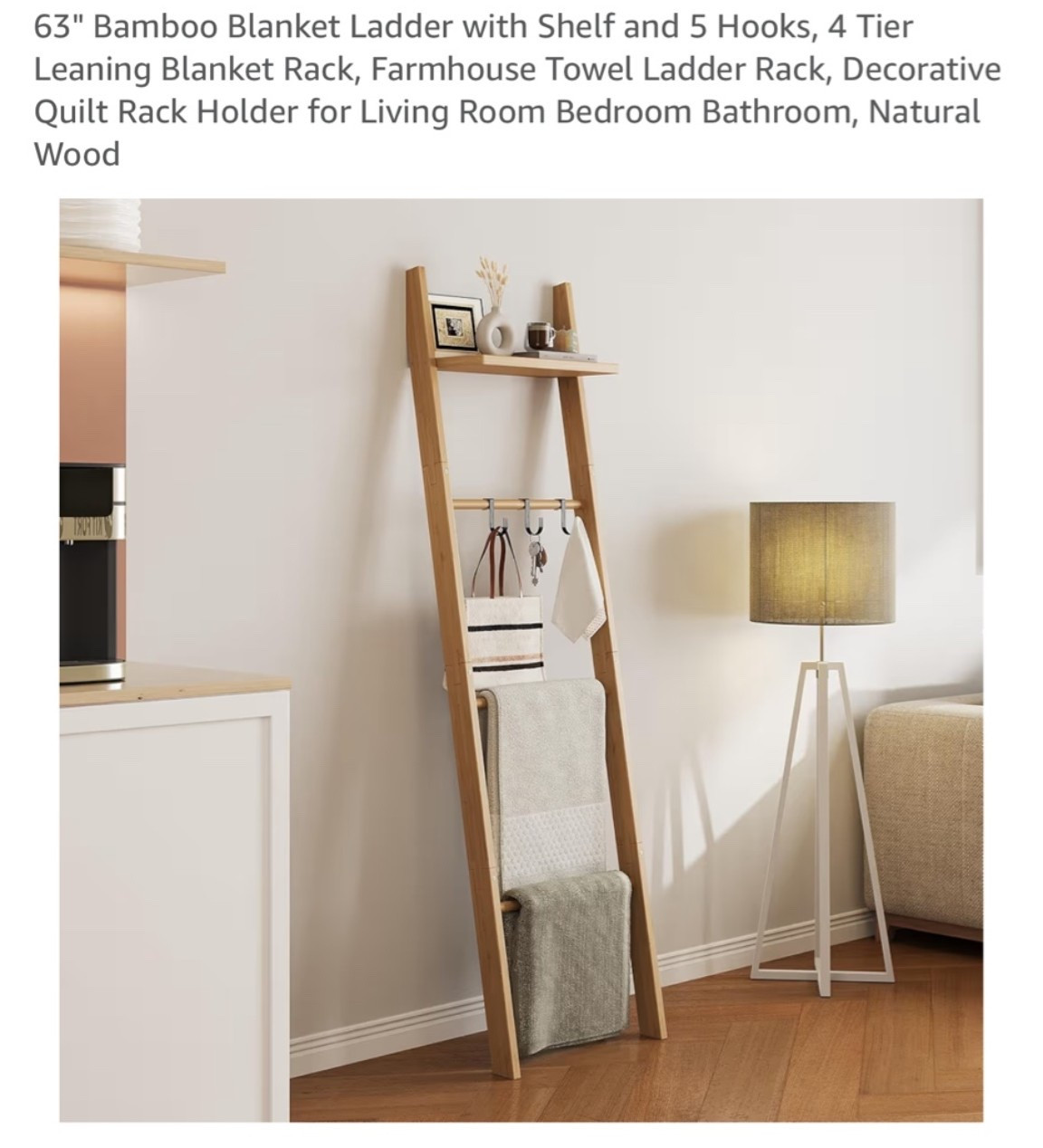 Cozy details make all the difference 🤍✨

This hanging blanket ladder is the perfect blend of style and function—keeping my favorite throws organized while adding the perfect touch of warmth and texture to my space. A simple piece that makes a big impact! 🏡

Shop this home favorite through my LTK and elevate your cozy corner. 🤎

#LTKHome #HomeDecorFinds #CozyHome #NeutralHomeDecor #ApartmentDecor #HomeInspo #AmazonHomeFinds #LivingRoomDecor #BedroomDecor #LTKStyle