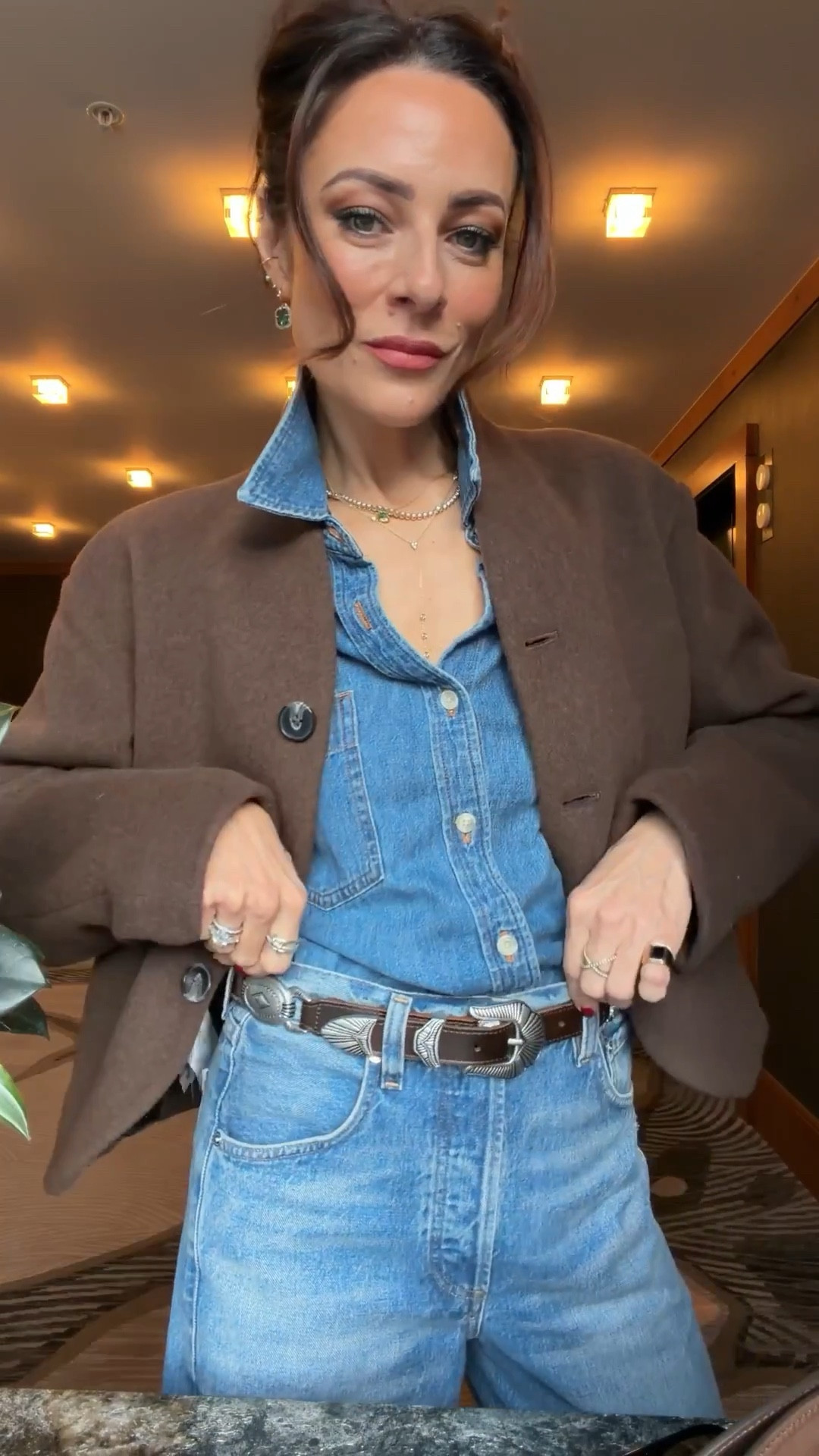 Whisper of western for dinner! 
Denim runs big size down 1-2 sizes! 




Denim, denim shirt, date night 

#LTKOver40 #LTKSeasonal #LTKgrwm