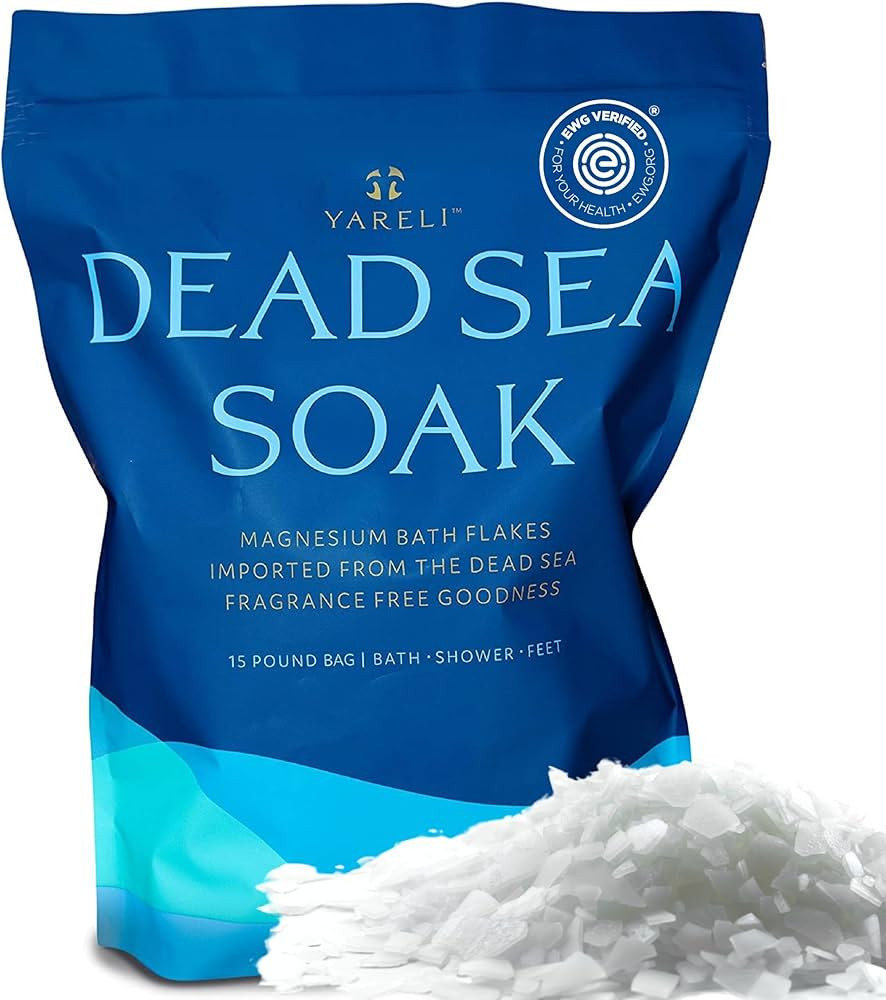 Magnesium Flakes, 15lb, Dead Sea Bath & Foot Soak, Alternative to Epsom Salt with Over 800,000mg ... | Amazon (US)