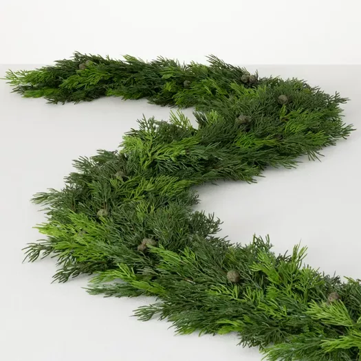 Noble House Pre-Lit 6 x 4' Artificial Twig Christmas Garland