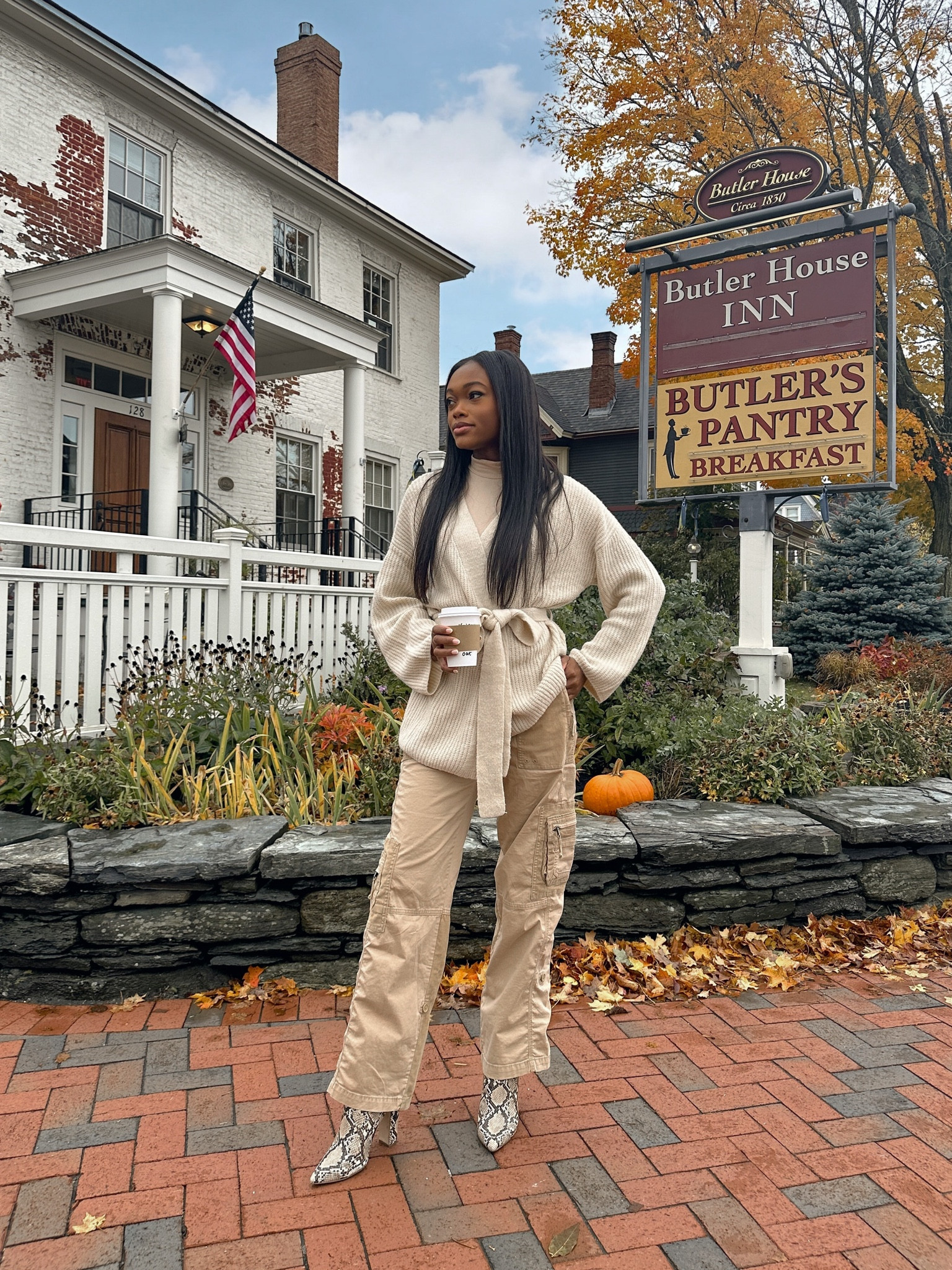 Cargo pants outfit for fall, Cardigan outfit, fall morning, Vermont 

#LTKSeasonal #LTKstyletip #LTKshoecrush