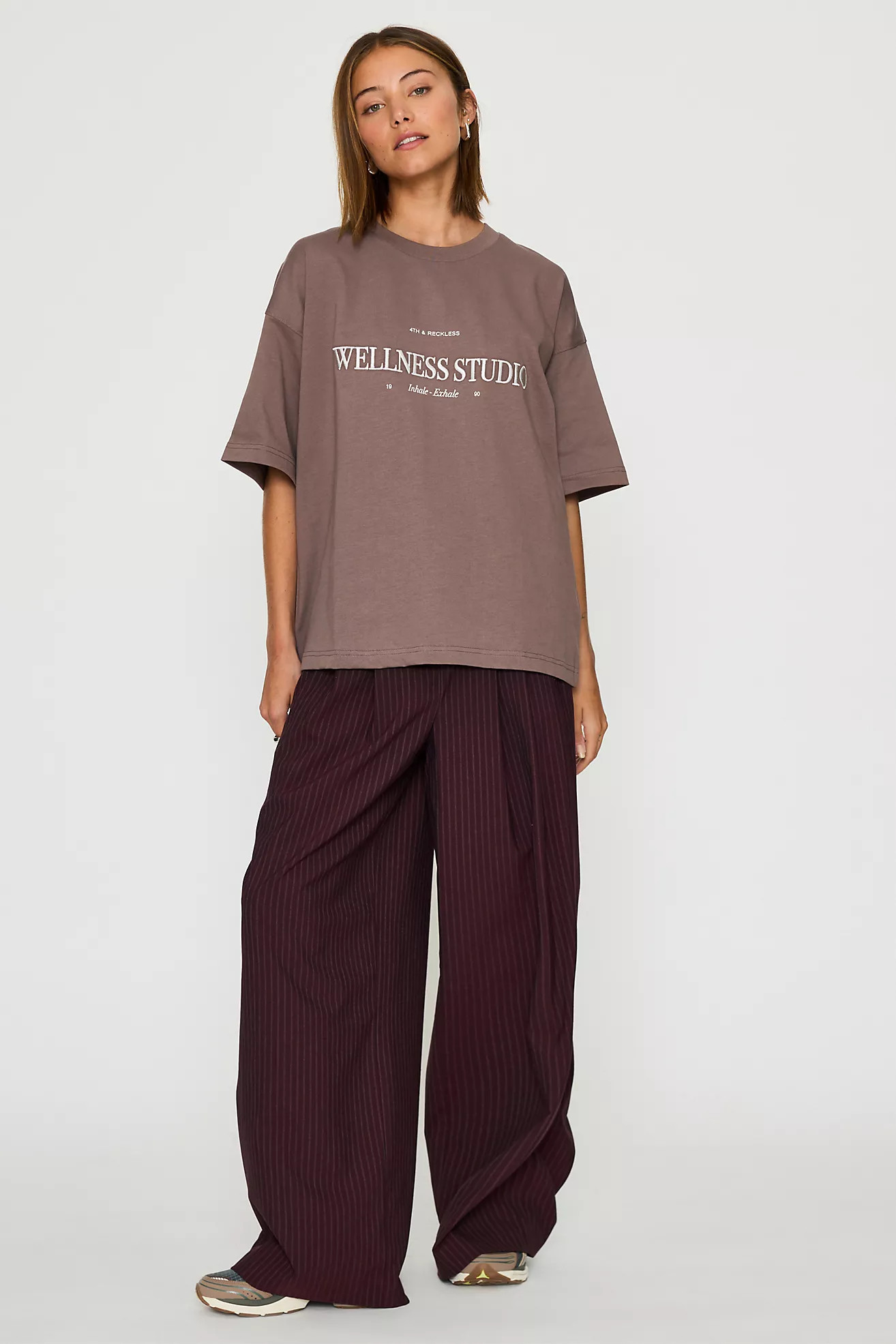 4th & Reckless Naya Wellness Embroidered T-Shirt | Anthropologie (UK)
