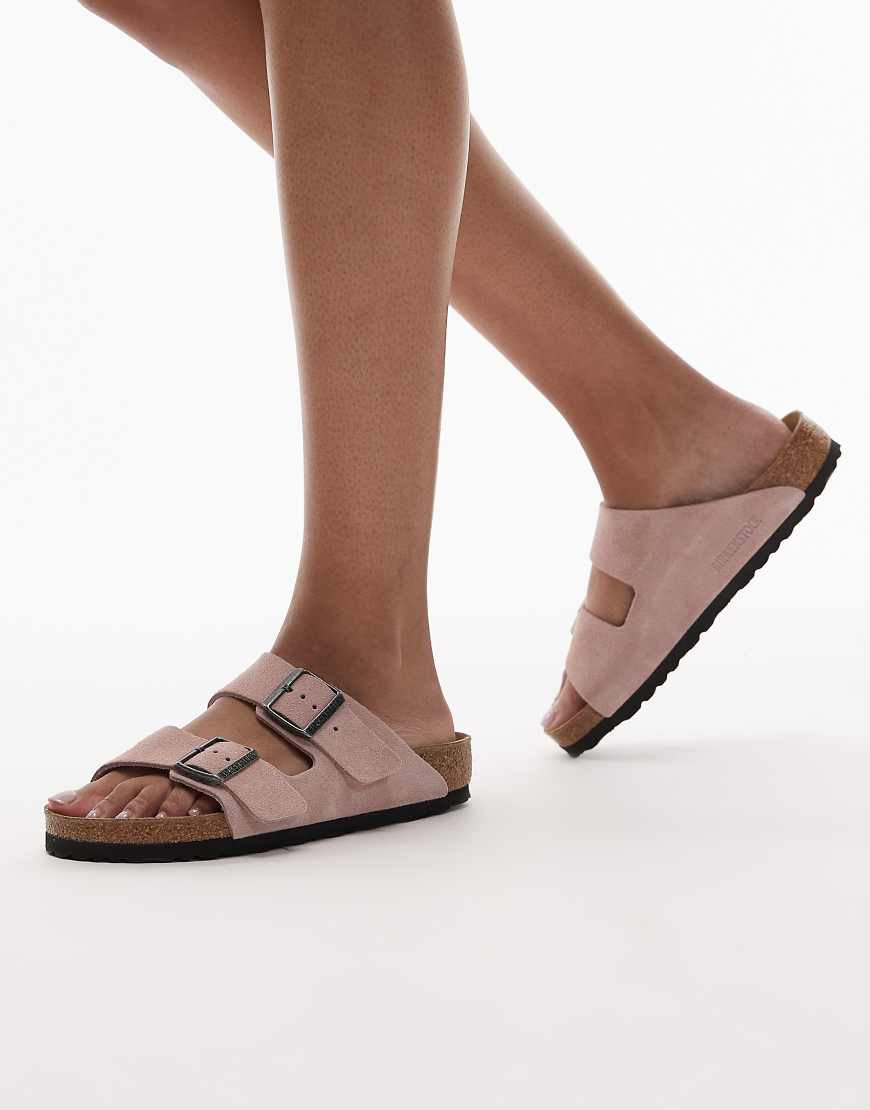 Birkenstock Arizona sandals in pink clay suede | ASOS (Global)