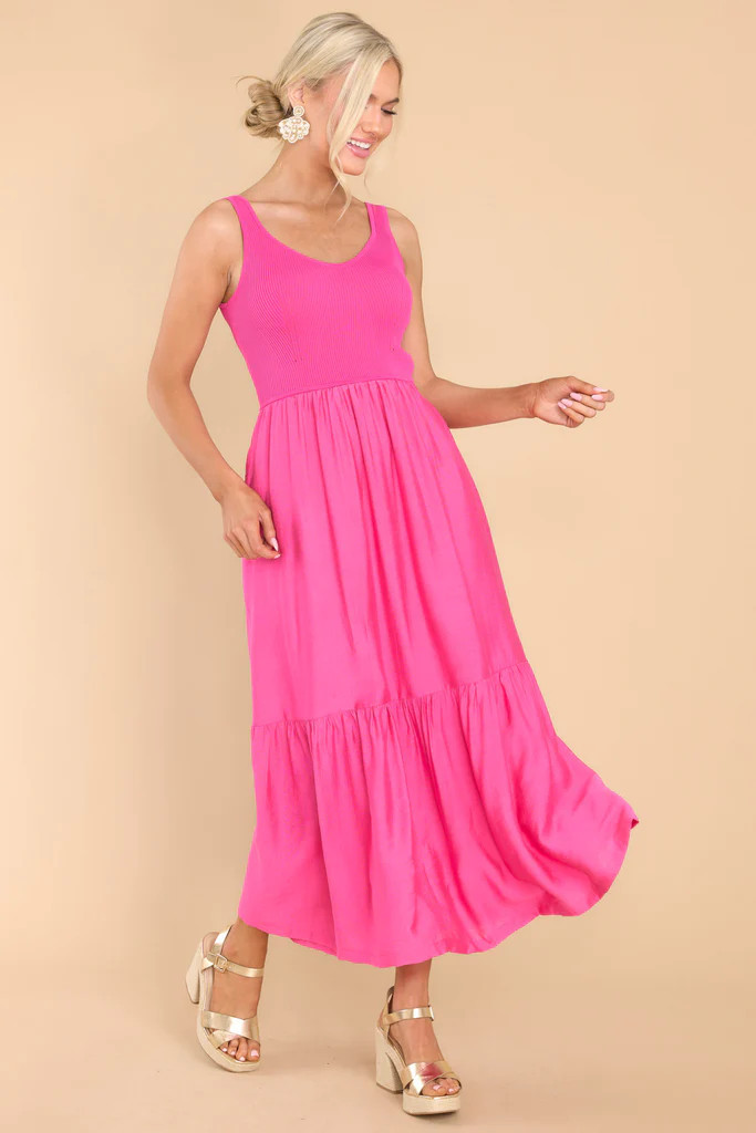 Want It All Hot Pink Maxi Dress | Red Dress 