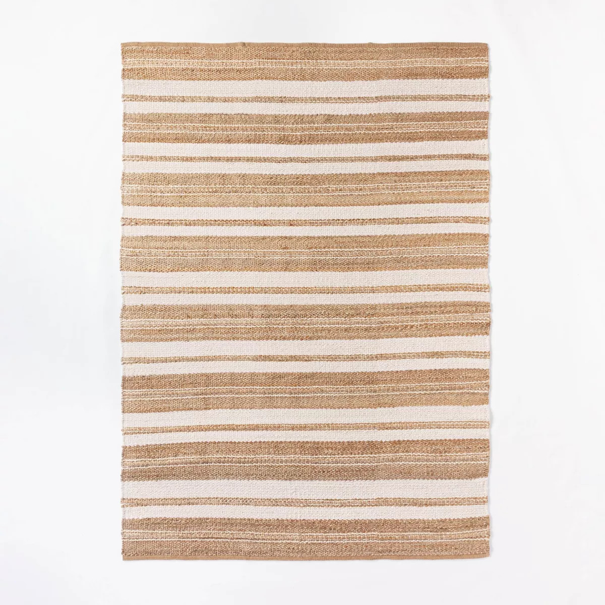 7'x10' Riverton Striped Jute/Wool Area Rug Tan - Threshold™ designed with Studio McGee: Handmad... | Target