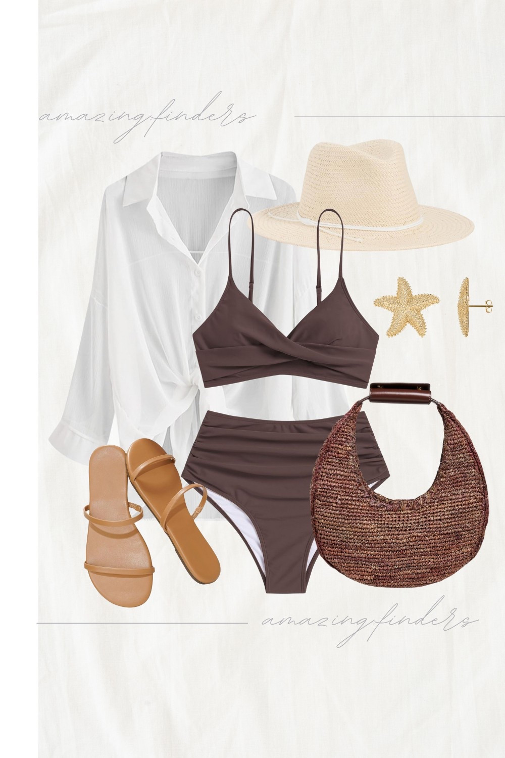 STAUD Women's Moon Raffia Tote Bag,
STAUD Women's Harlow Raffia Shoulder Bag,
PAVOI 14K Gold Plated Starfish Statement Stud Earrings for Women | Trendy Jewelry Alluring Ocean-Themed Dangling Earrings,
Hat Attack Women's Classic Travel Hat,
Project Cloud Flip flops for Women - Memory Foam Summer Sandals for Women 2025 - Vegan Leather Beach Sandals - Slip On Beach Essentials Slides (Transition),
ZAFUL Women High Waisted Bikini Sets Two Piece Swimsuit Push Up Twist Front Ruched Bathing Suit,
ZAFUL Women's Beach Swimsuit Cover Up Shirt Bikini Beachwear Bathing Suit Beach Dress Kimono Cardigan
Spring Break outfit 

#LTKTravel #LTKStyleTip #LTKSwim