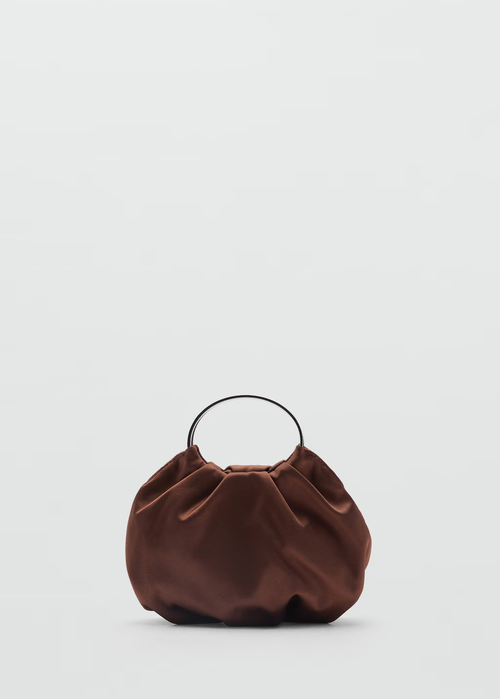 Satin bag with metal ring | MANGO (UK)