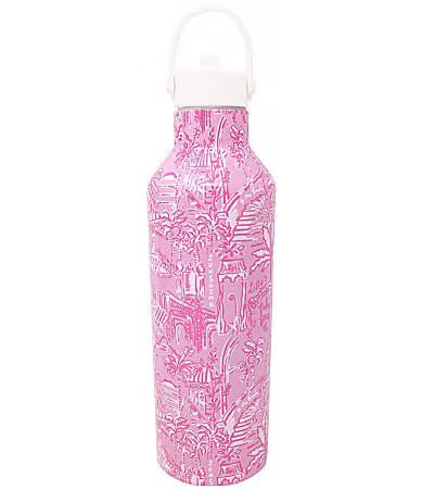 Lilly Pulitzer Palm Beach Playground Stainless Steel Water Bottle - Pink | Dillard's