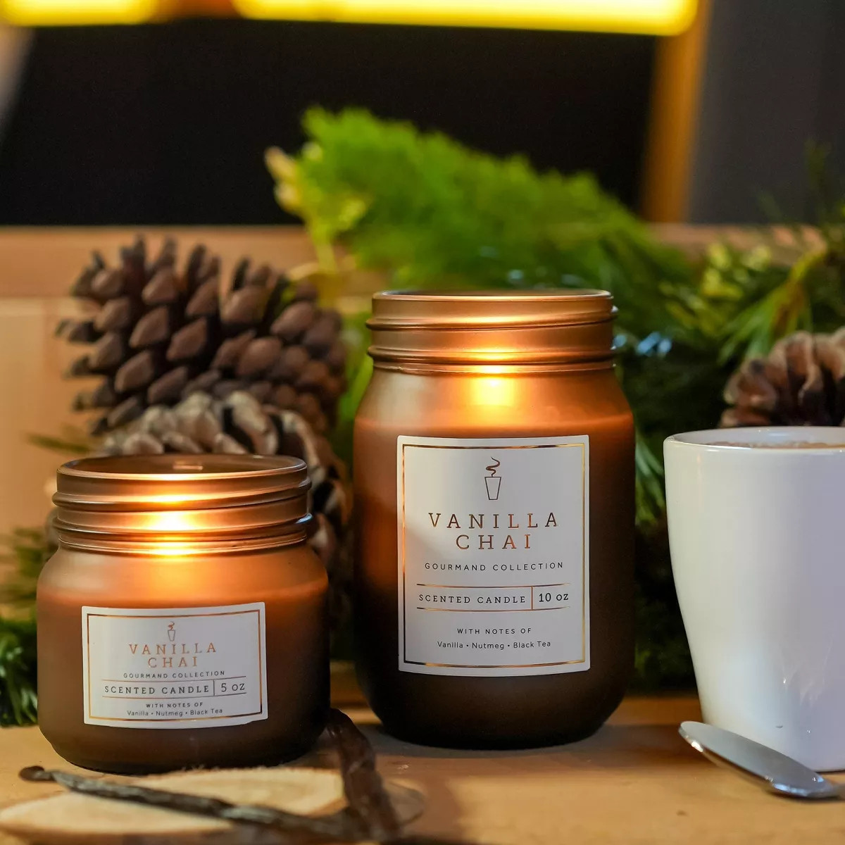 Landon Tyler 5oz Lidded Glass Candle Vanilla Chai | Target