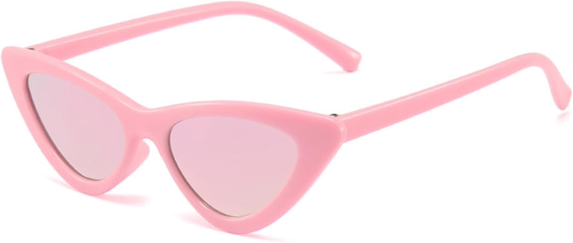 WZWLKJ Little Girls Cat Eye Sunglasses Retro Vintage Narrow Sunglasses for Kids for Outdoor Beach... | Amazon (US)