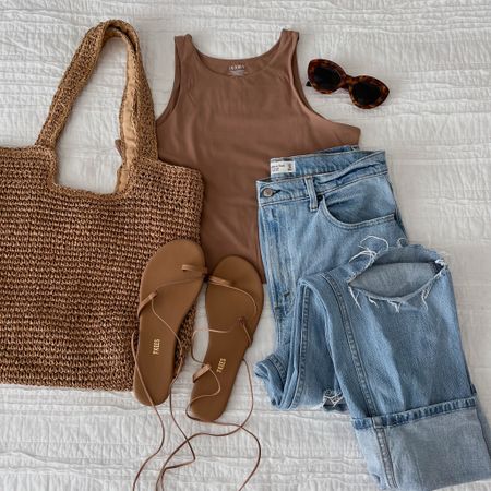 Easy spring outfit! 
Jeans on sale - extra 15-% off with code JENREED
TANK looks like a bodysuit!!

Neutral outfit 
Skims inspired tank

#LTKSeasonal #LTKsalealert #LTKfindsunder100