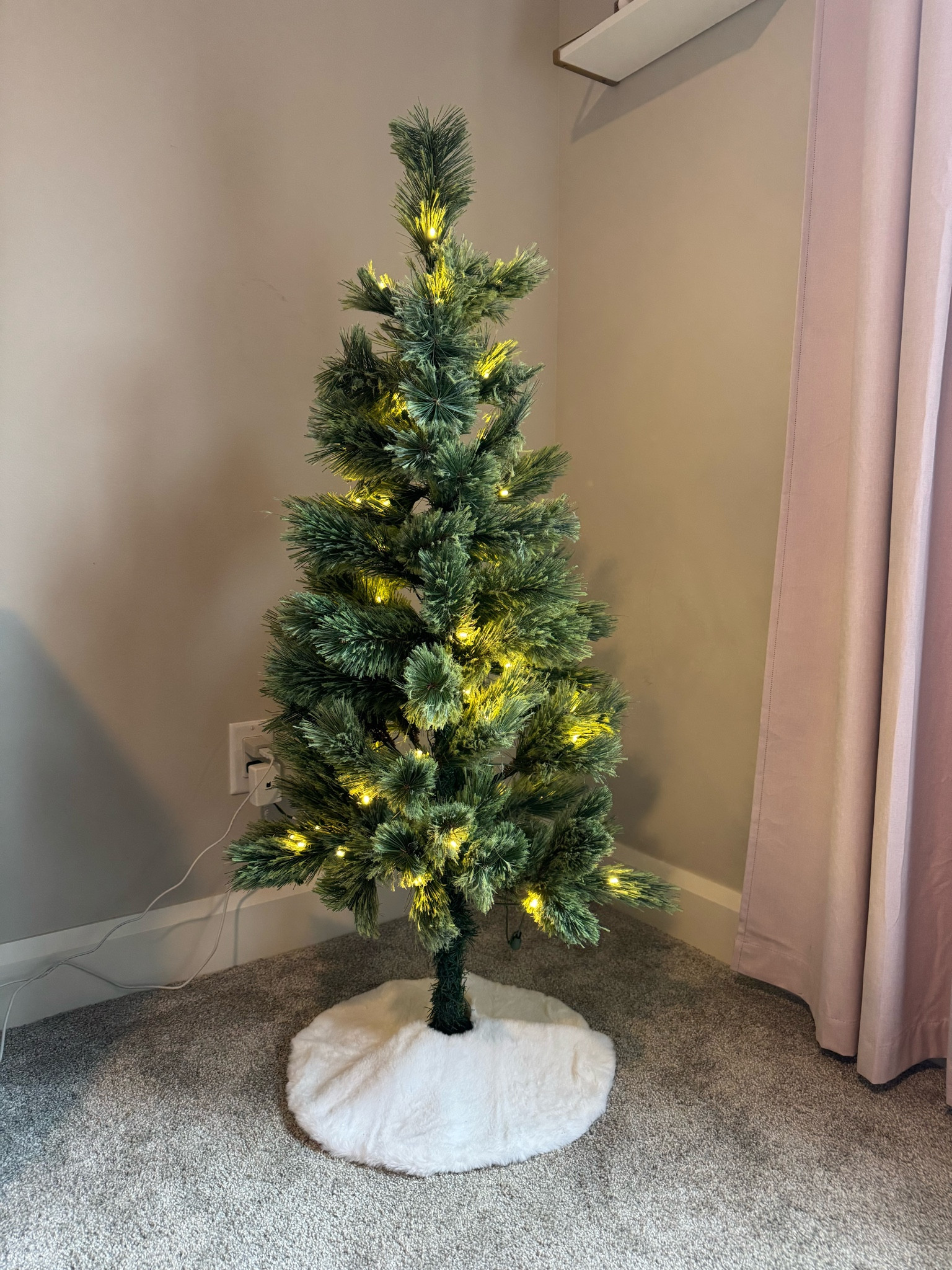 Affordable Walmart tree for my girls room that looks full and is high quality 

#LTKFindsUnder50 #LTKSeasonal #LTKHoliday