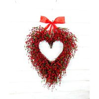 Valentine's Day Wreath-Valentine's Gift-Mother's Wreath-Housewarming Gift-Heart Wreath-Anniversary G | Etsy (US)