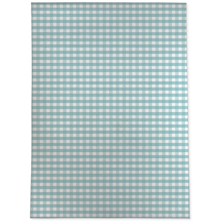 AQUA GINGHAM DREAM Outdoor Rug By Kavka Designs | Walmart (US)