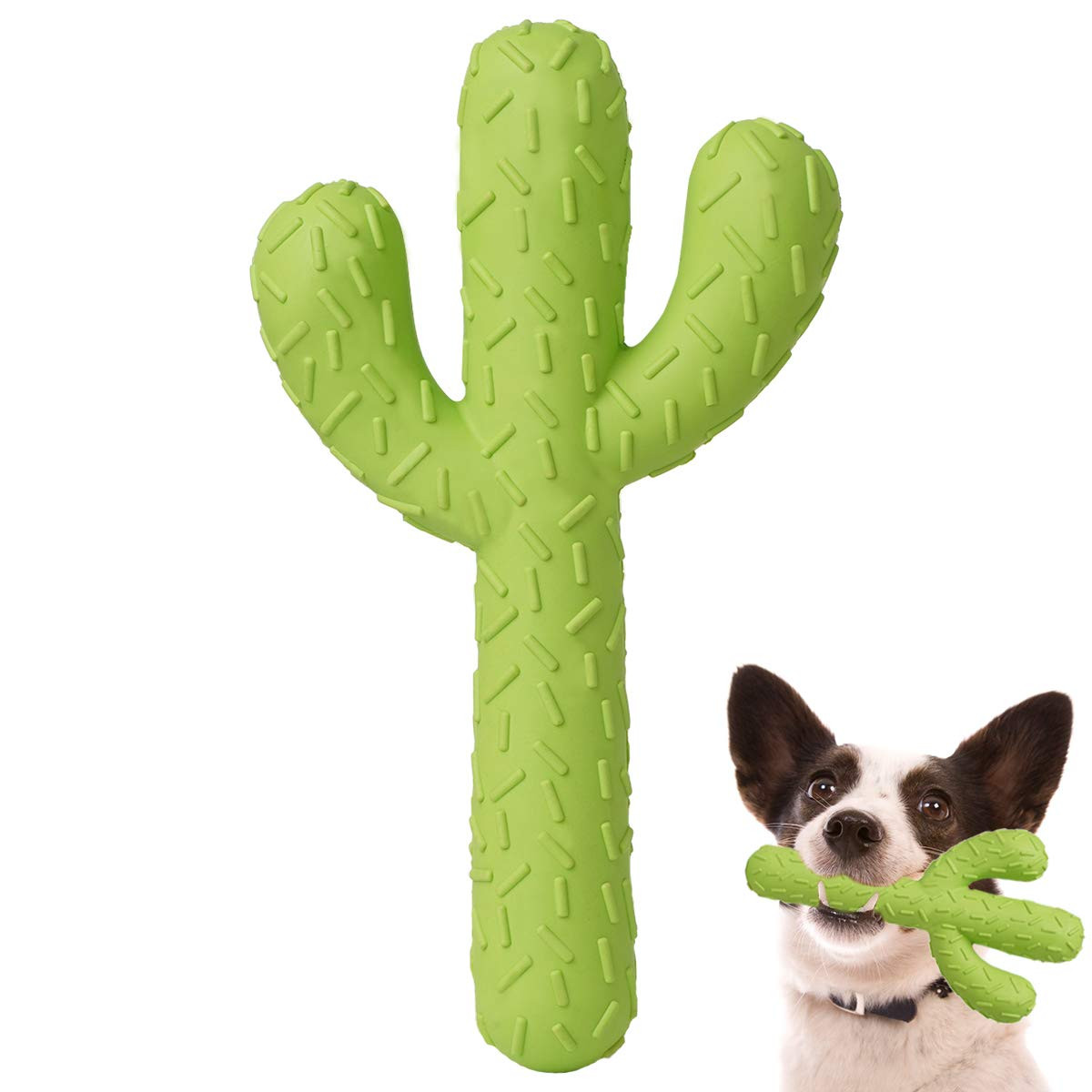 MewaJump Dog Chew Toys for Aggressive Chewers, Durable Rubber Cactus Tough Toys for Training and ... | Amazon (US)