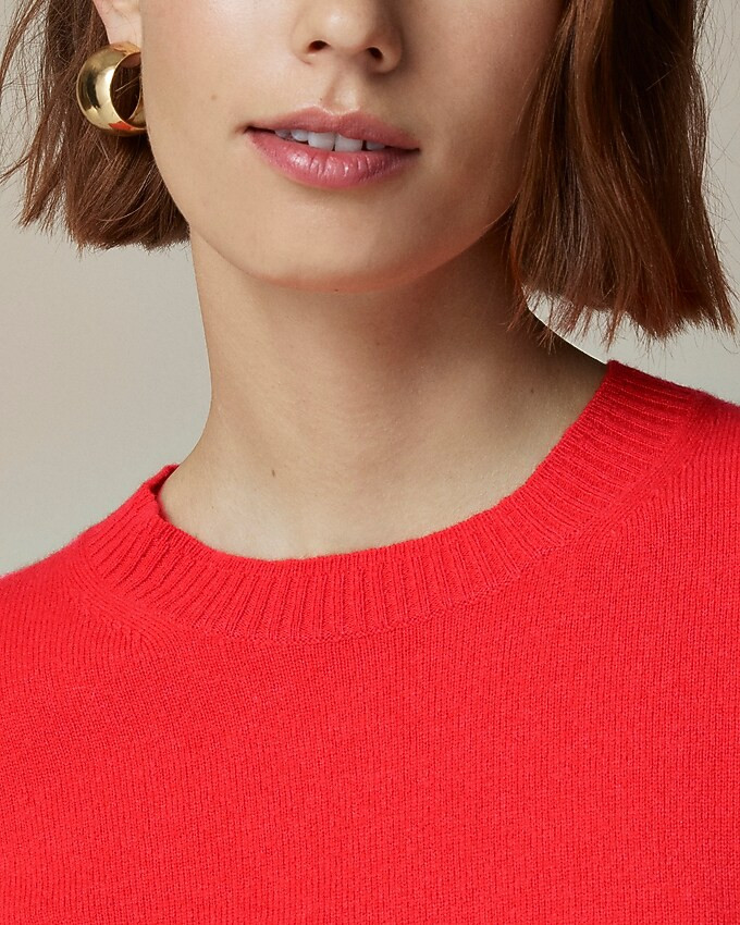 Cashmere shrunken crewneck sweater | J. Crew US