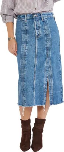 ÉTICA Sigrid Split Denim Midi Skirt | Nordstrom | Nordstrom