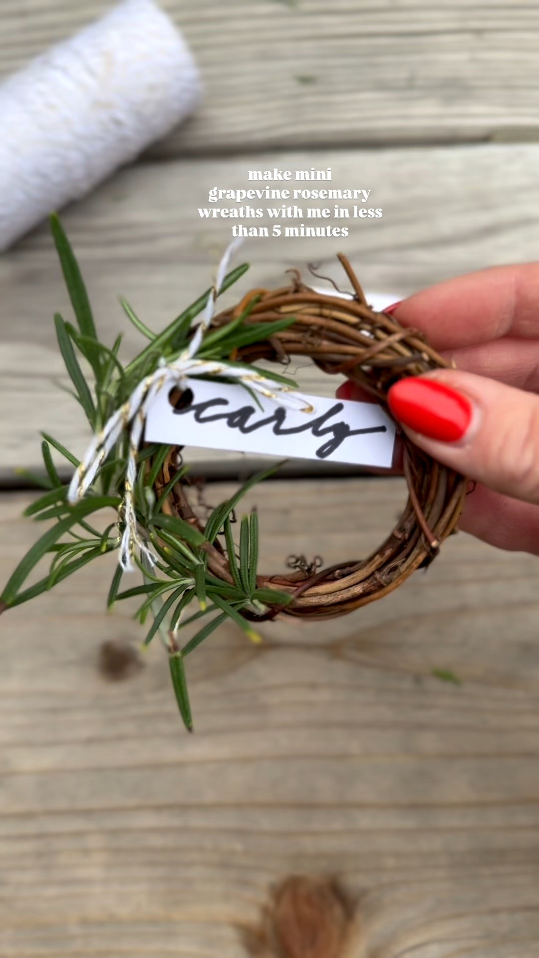 DIY Thanksgiving table idea you’ll actually use 🤎
These mini rosemary wreaths take just a few minutes to make and instantly elevate your holiday table — plus they smell incredible! ✨
Use them as place card holders, napkin ties, or scatter them down your table for an organic, festive look.
Such a simple, timeless touch for Thanksgiving or any holiday gathering. 🌿
I linked my favorite mini grapevine wreaths, twine, and table decor details right here on LTK! 🍽️💛
Tap to shop and save this idea for your holiday hosting! #LTKhome #LTKholiday #LTKDIY #LTKtabletop #LTKdecor #LTKseasonal #thanksgivingtable #holidaytablescape #holidayinspo #thanksgivingdecor #holidaydecorideas #tablescapestyling #cozyholiday #hostessinspo #holidayhosting #thanksgivinginspo #holidayhacks #DIYholiday #rosemarywreath #holidaycrafts

#LTKParties #LTKSeasonal #LTKHoliday