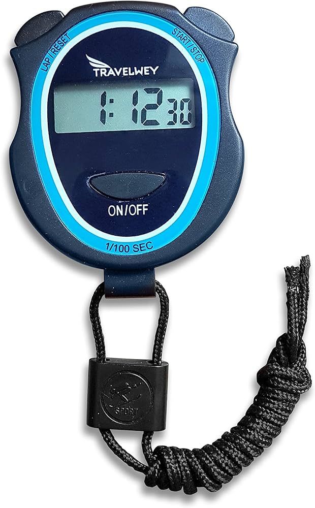 Digital Stopwatch - No Bells, No Whistles, Simple Basic Operation, Silent, Clear Display, ON/Off,... | Amazon (US)