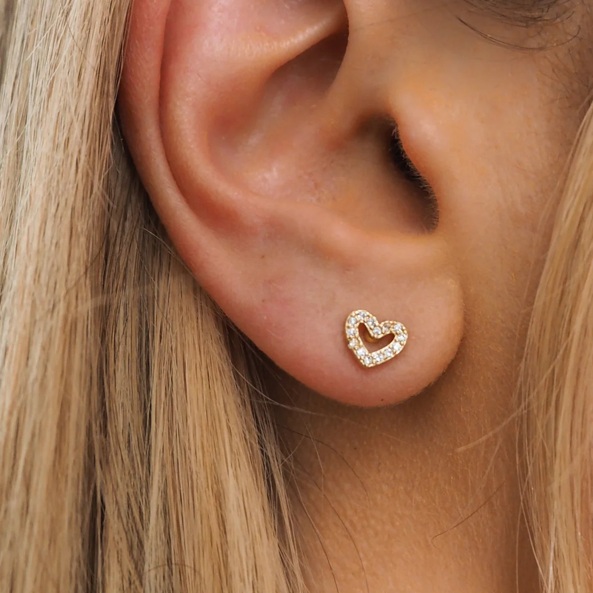 Pixie Heart Studs | JacqMaria Jewelry