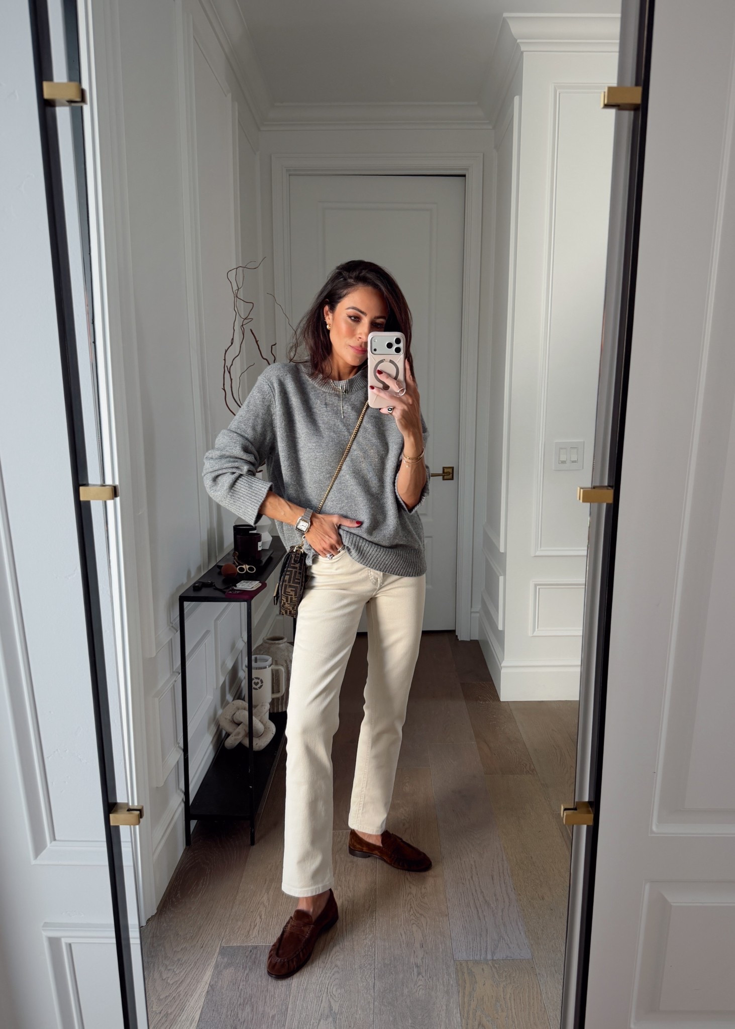 The cashmere sweater I have in multiple colors, just added the baby blue to my collection! 🤍

#LTKSeasonal #LTKOver40