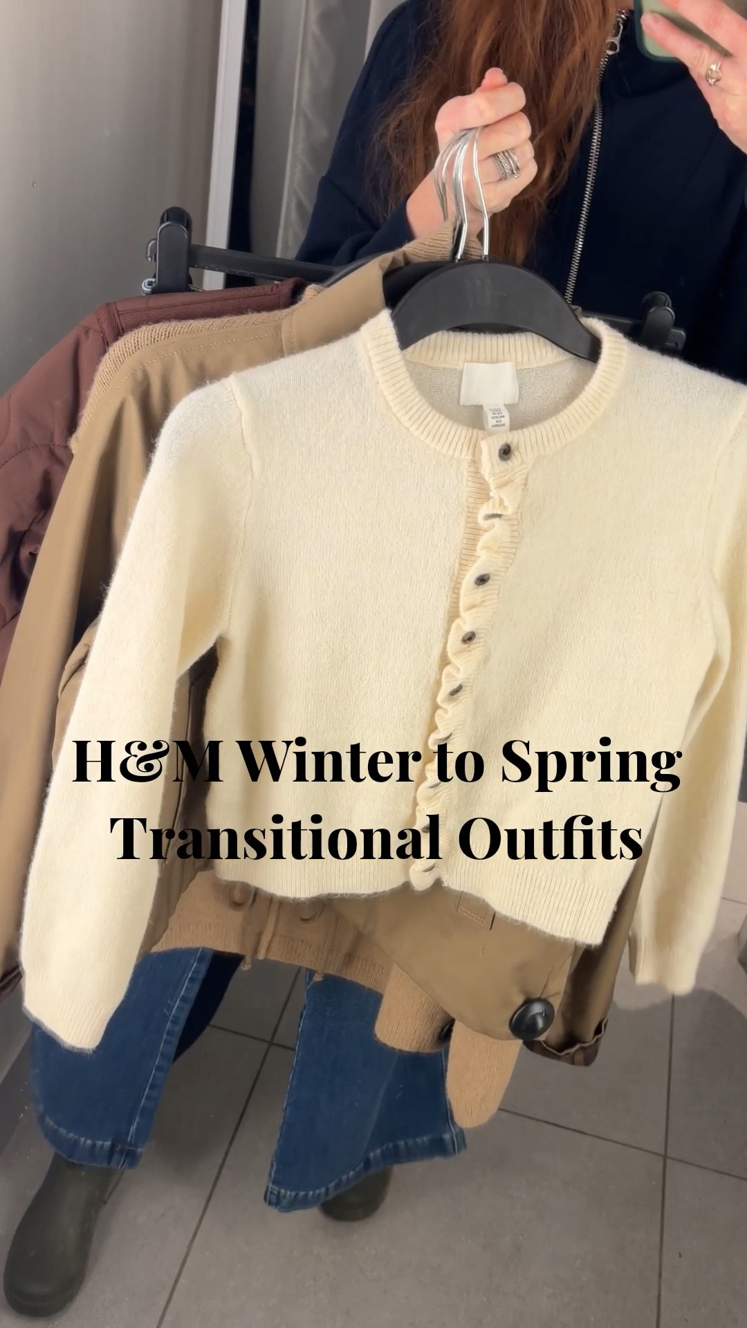 New in H&M 🤎 Sharing a full round up of my winter to spring transitional outfit ideas featuring flared front pocket jeans, neutral knitwear, cream cardigans, quilted jackets and easy layering staples. Perfect everyday looks for the in-between season 🤎🌂

#LTKspring #LTKwinter #LTKuk