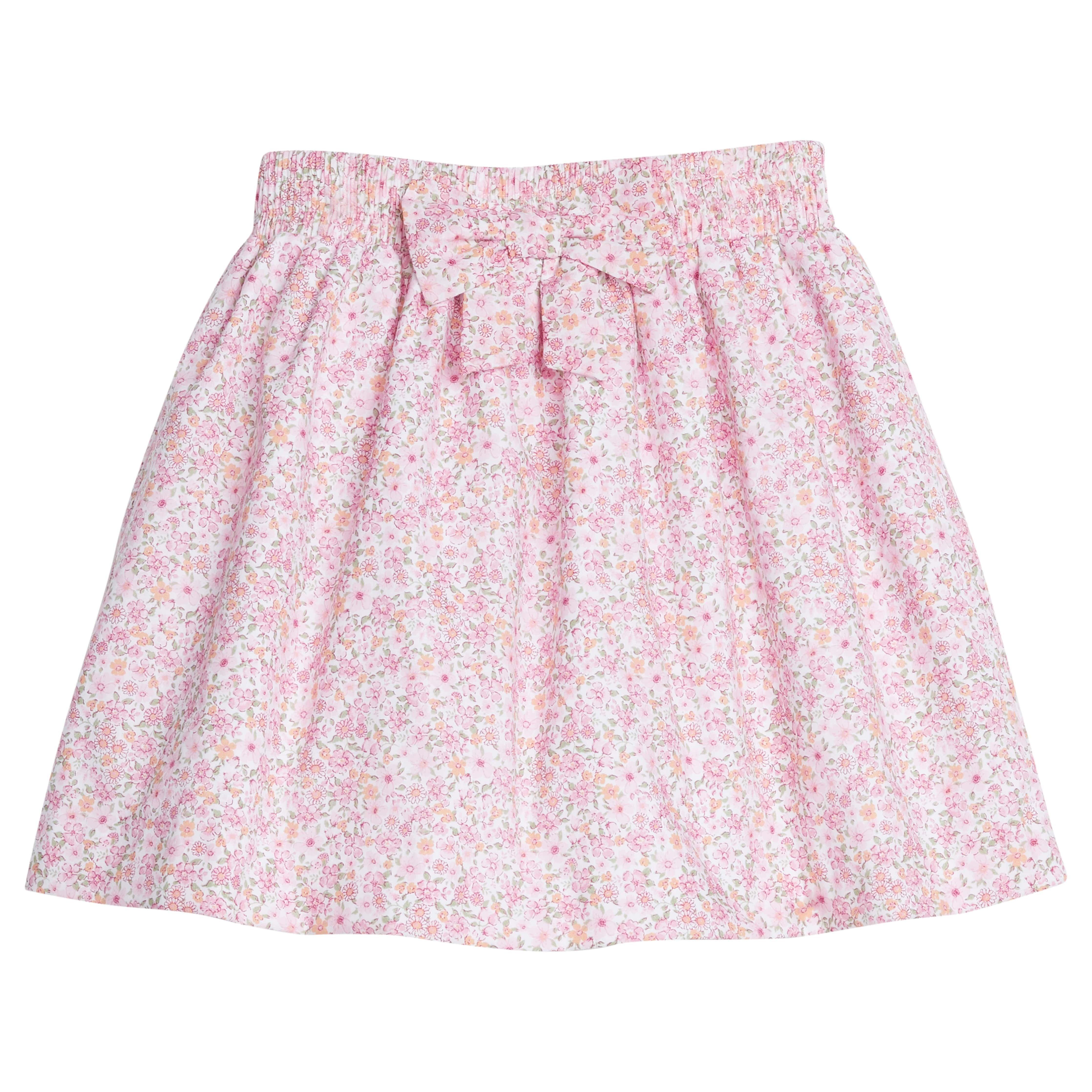 Bow Smocked Skirt - Oakleigh Floral | Little English