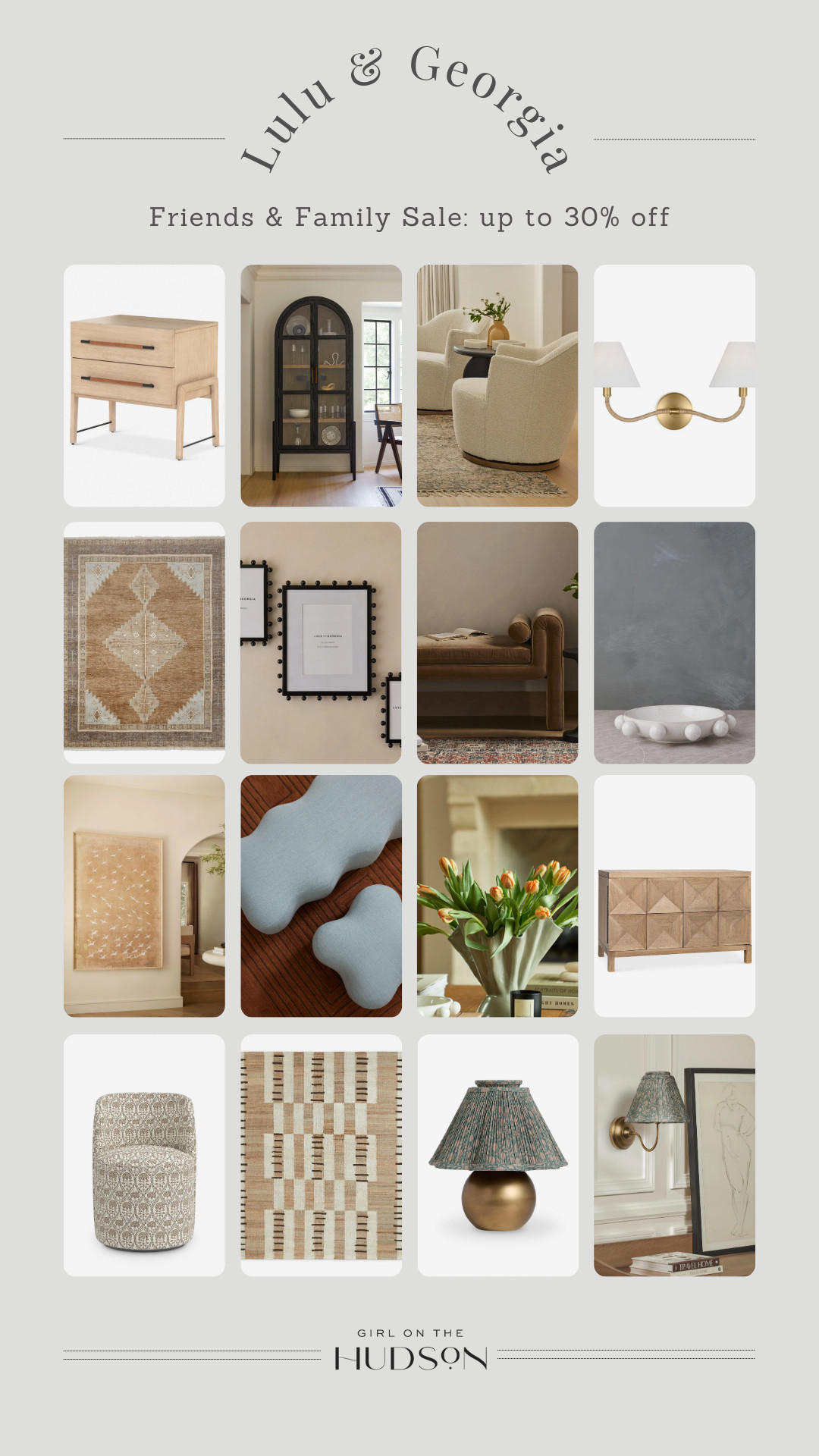 Lulu & Georgia friends & family sale! Up to 30% off furniture, home decor, lighting and rugs! Perfect way to give any room in your home a little refresh for spring!  

 #LTKSeasonal #LTKHome #LTKSaleAlert