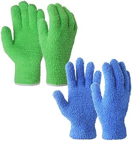 EvridWear Microfiber Auto Dusting Cleaning Gloves for House Cleaning (Multi-Pack) | Amazon (US)