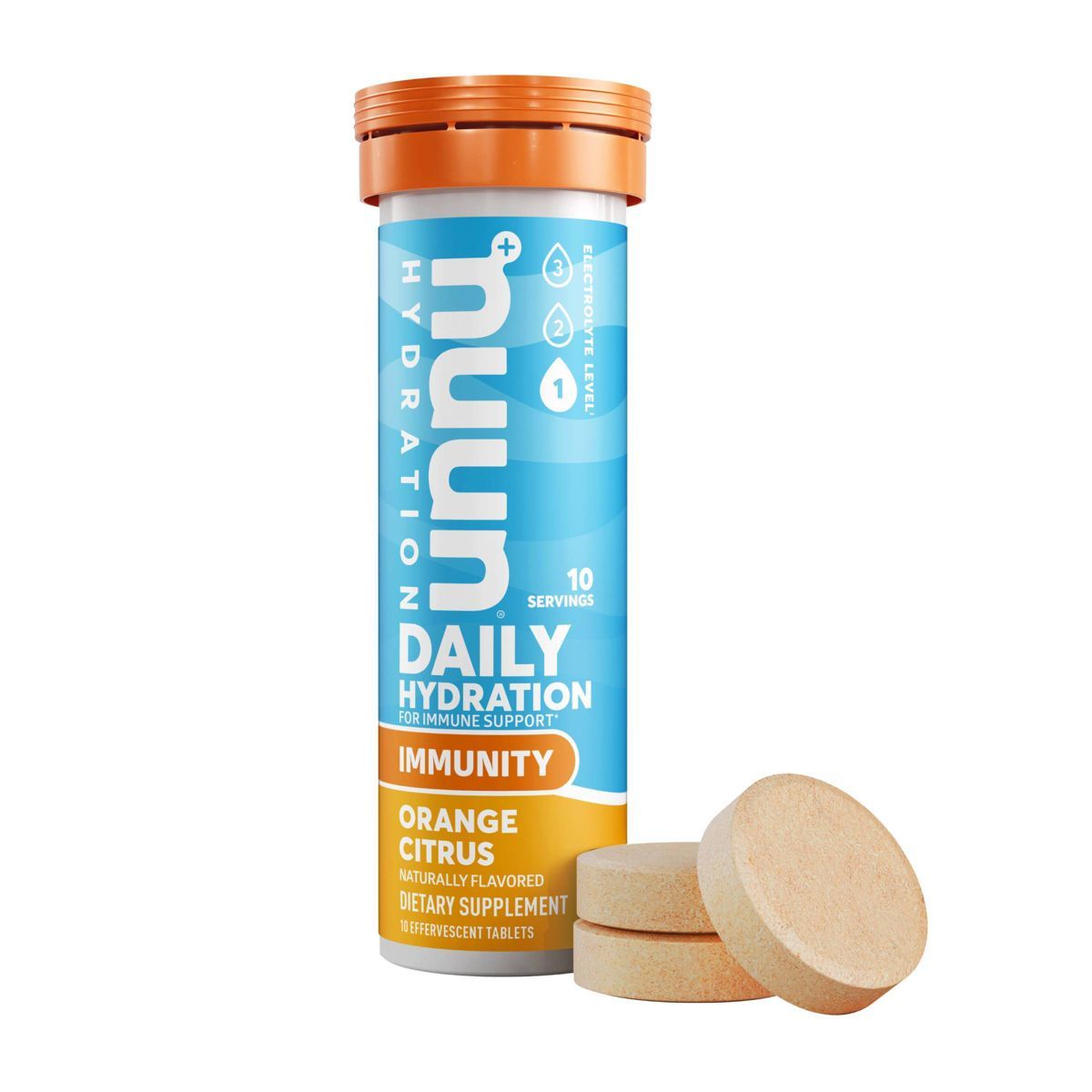 nuun Hydration Immunity Drink Vegan Tabs - Orange Citrus - 10ct | Target
