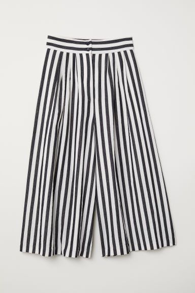 H & M - Wide-leg Pants - White | H&M (US + CA)