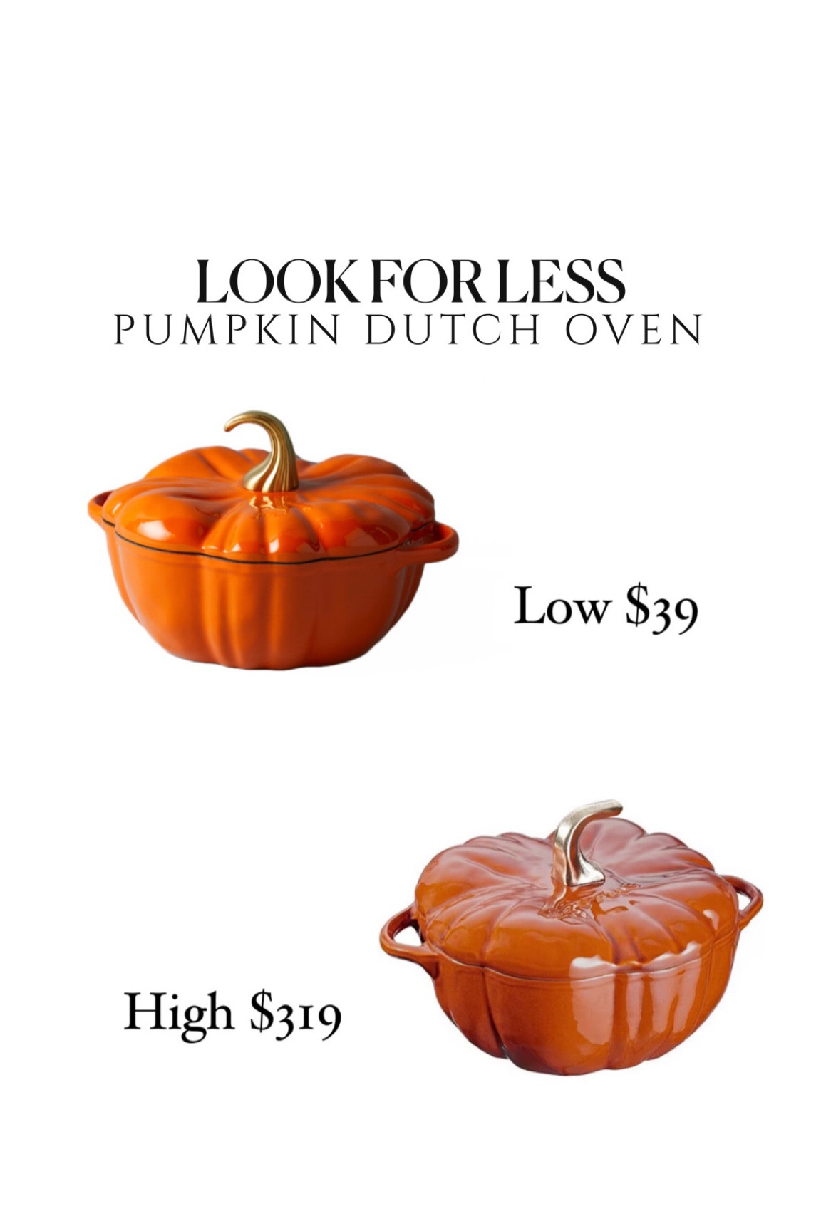 Orange and gold Pumpkin Dutch ovens 

#LTKunder50 #LTKhome #LTKsalealert