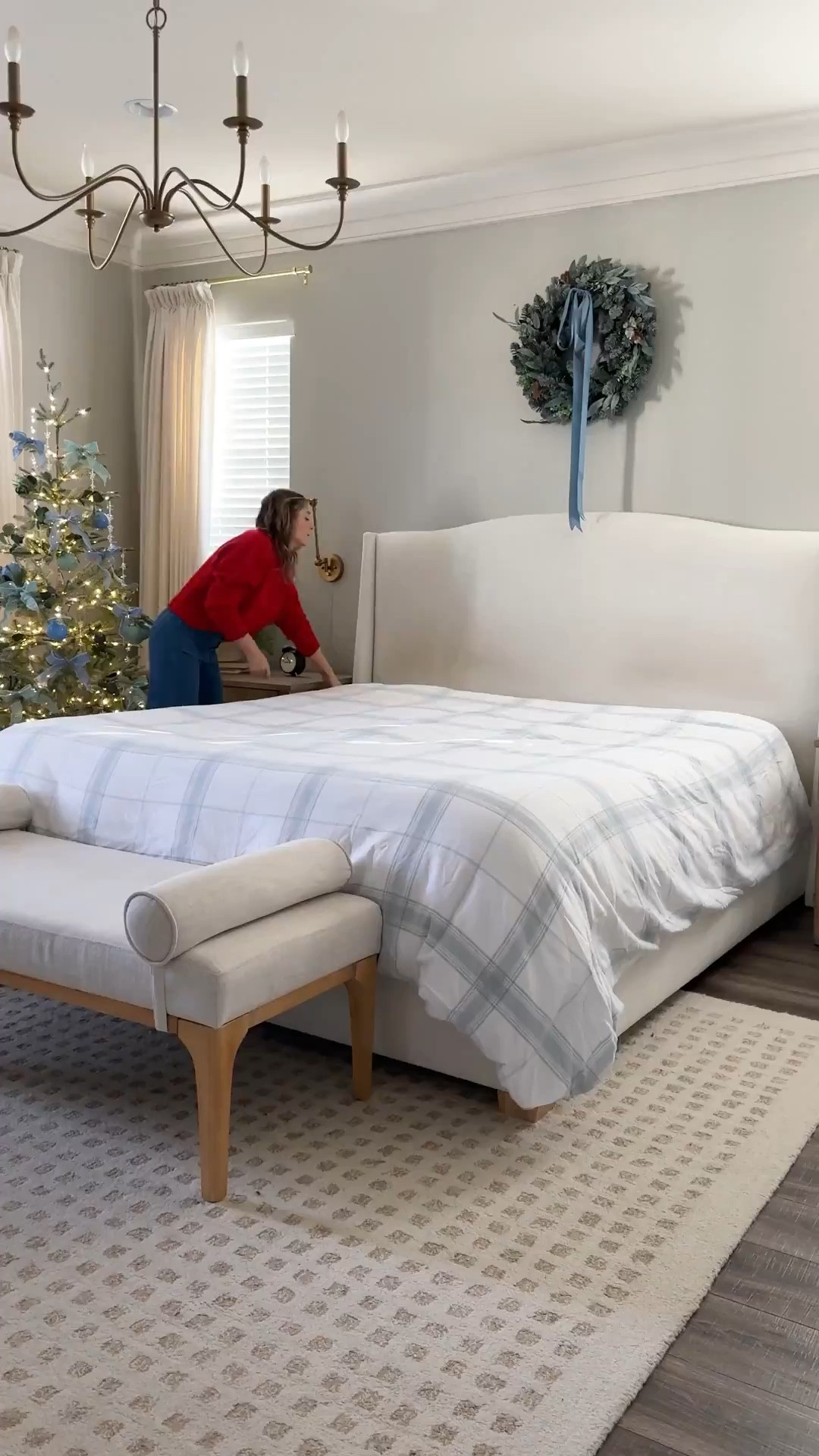 Cozy Christmas bedroom - still time to save on bedding with coupon code CYBER25 

#LTKHoliday #LTKHome