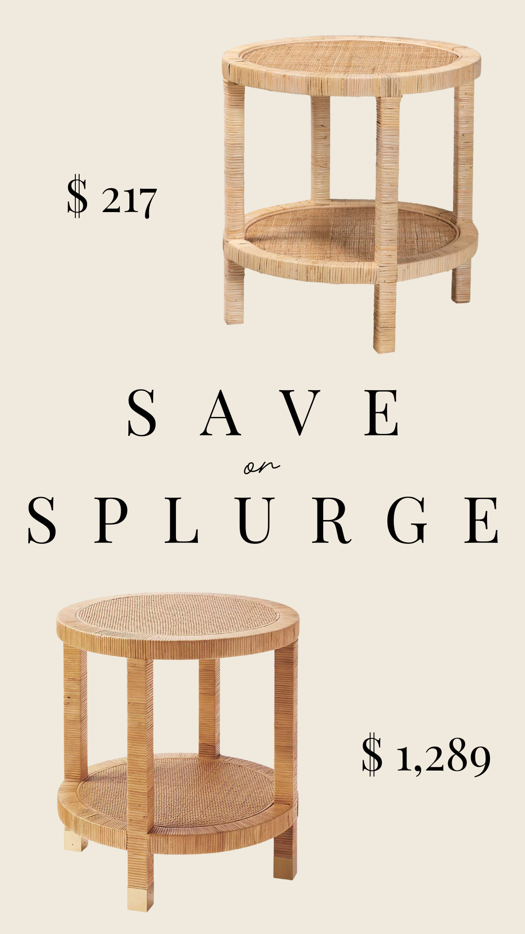 Save or Splurge Rattan Side Table!

furniture, home decor, interior design #Wayfair #SerenaandLily 

 #LTKHome #LTKSaleAlert
