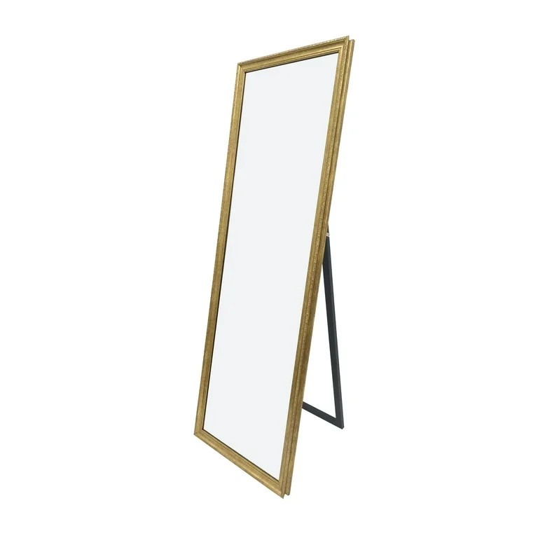 Antique Gold Framed Cheval Floor Mirror 21"x64" My Texas House | Walmart (US)