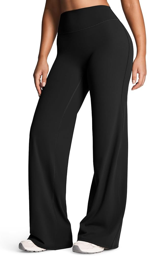 Aoxjox Women's Workout Athlenza Straight Leg Bottoms High Waist Lumastretch™ Gym Yoga Pants 31"... | Amazon (US)