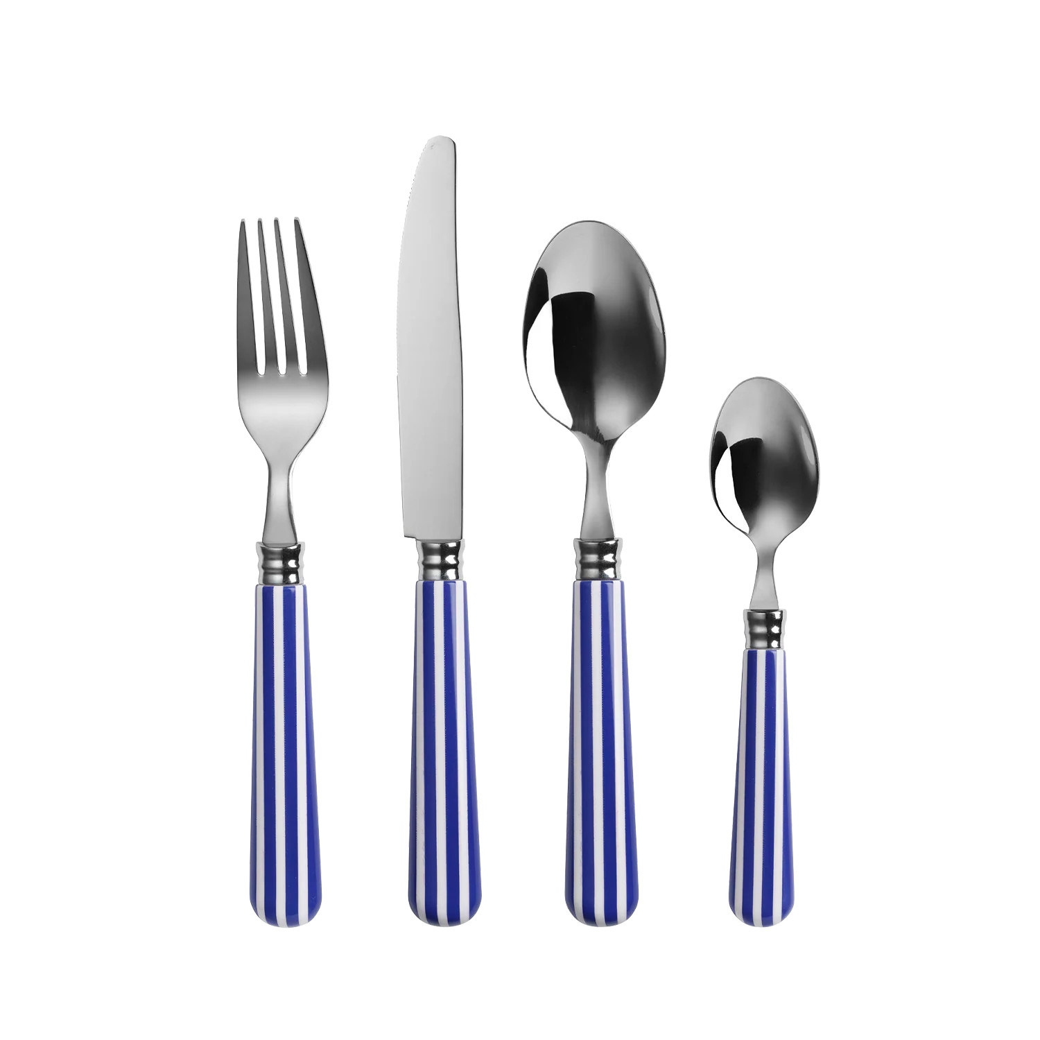 Navy and White Stripe Cutlery | In The Roundhouse
