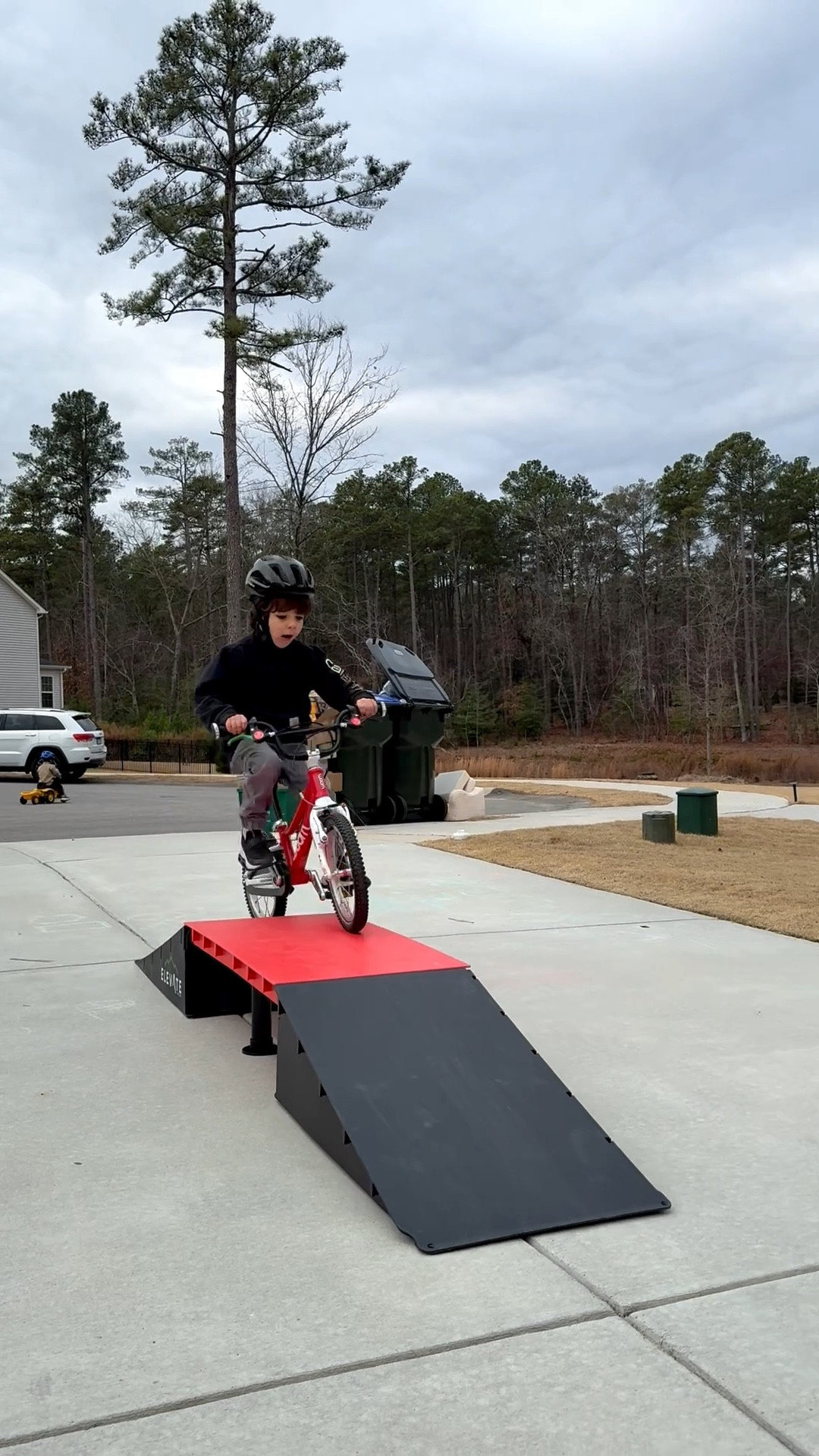 This ramp is a huge hit in our house - from riding bikes over it to riding remote control monster trucks and pushing hot wheels / they play with it every day! We actually got two and connected them to make it wider than this video! 

#bikeramp #toddlerbike 

#LTKKids #LTKHome #LTKmomlife