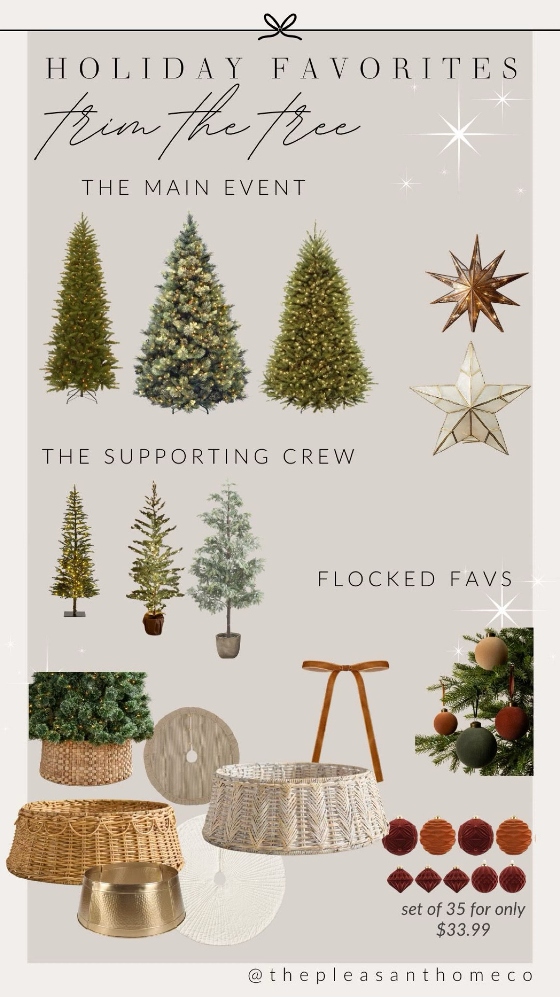Trim the tree! All the Christmas tree good stuff in one place! Tree skirts tree collars, bows, ornaments, tree toppers! Christmas trees 

#LTKHome #LTKSeasonal #LTKStyleTip