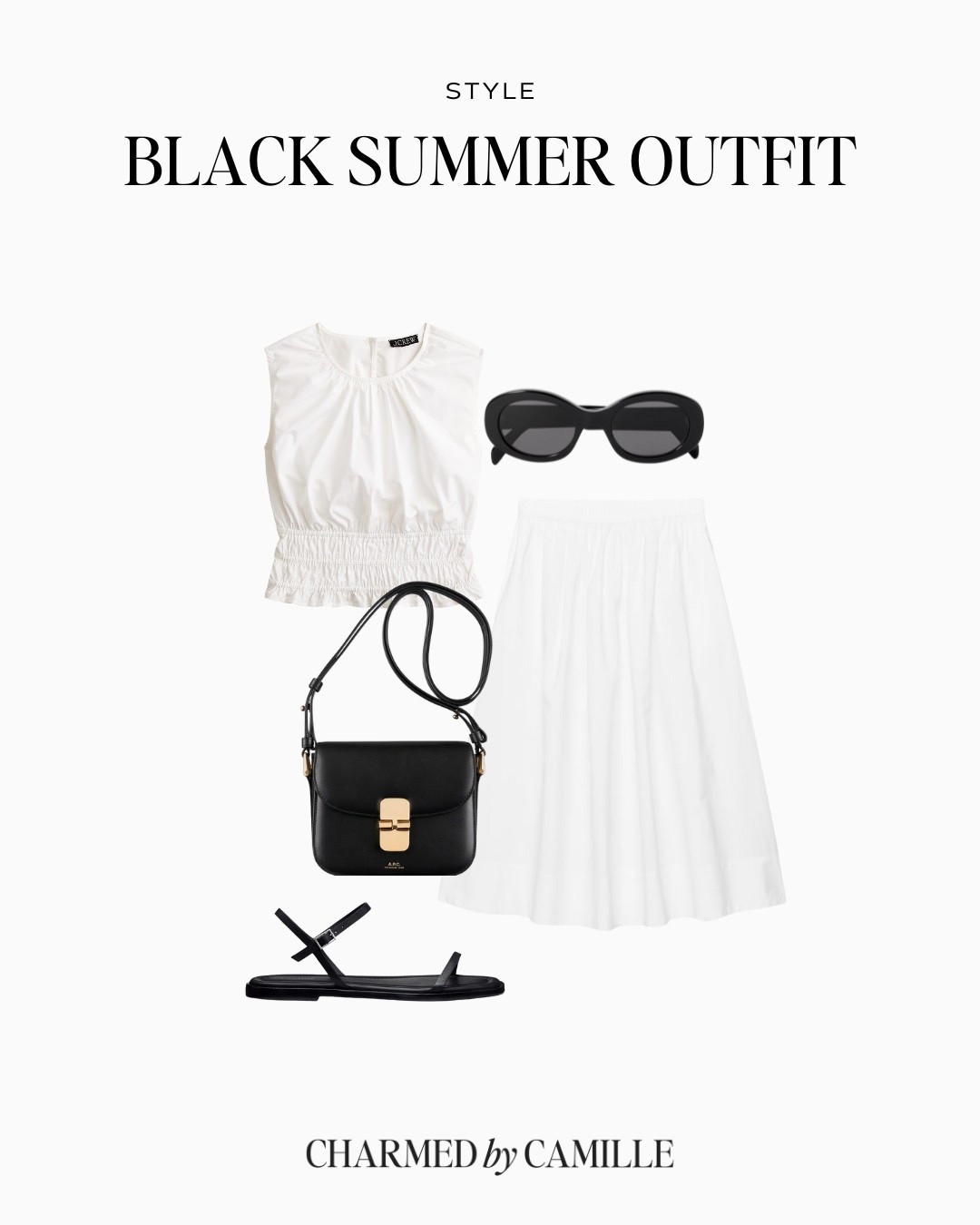 Easy black and white outfit for summer! 

#LTKSeasonal #LTKStyleTip