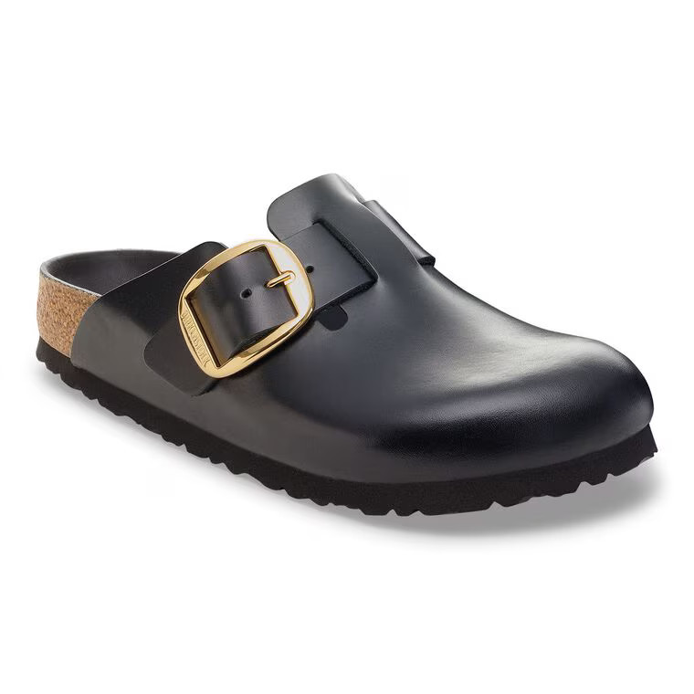 Boston Big Buckle Leather Black Dressy Leather | BIRKENSTOCK | Birkenstock USA