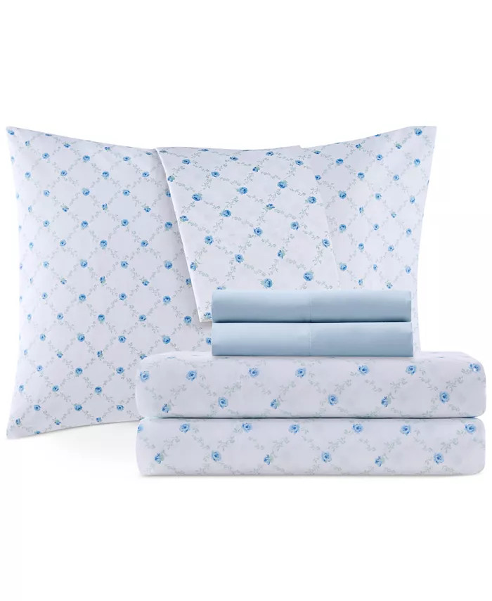 Design Lab Printed Microfiber 4-Pc. Sheet Set, Twin - Macy's | Macy's