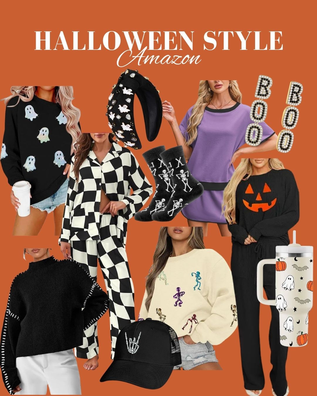 Amazon Halloween sweatshirt
Halloween sweater 
Halloween women’s outfit 
Fall outfit for women 
Halloween pajamas 
Halloween accessories

#LTKSaleAlert #LTKFindsUnder50 #LTKSeasonal