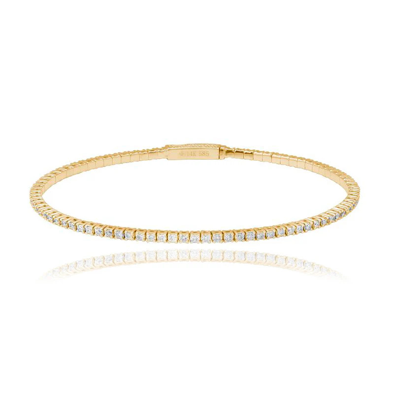 Flexible Pave Bangle | Alev Jewelry