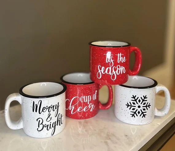 Seasonal Winter Coffee Mugs | Holiday Coffee Mugs | 15oz Campfire Mug | Great Gift | Tea Mug | Etsy (US)