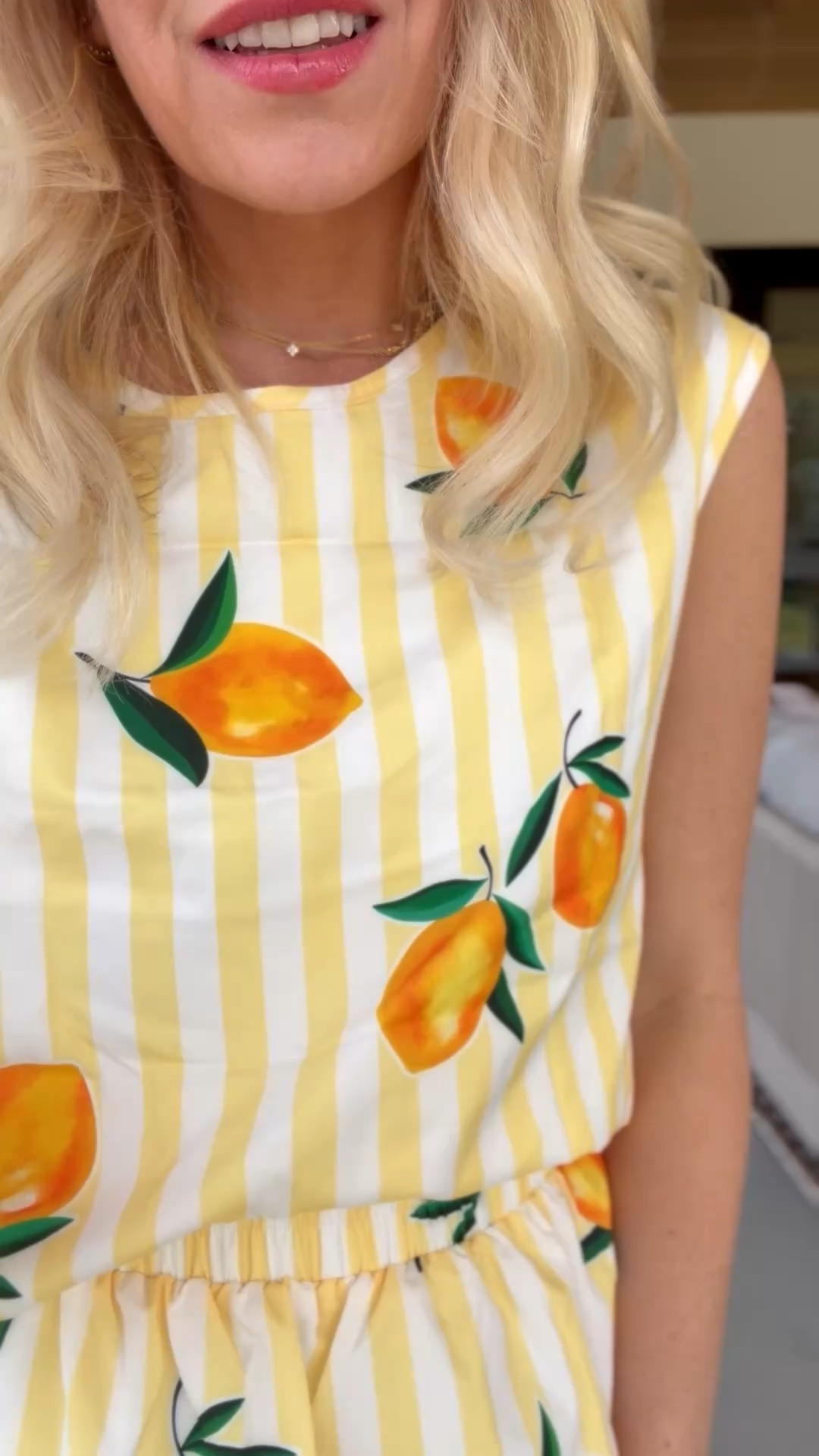 The lemons on this one are so cute and could both be styled other ways!