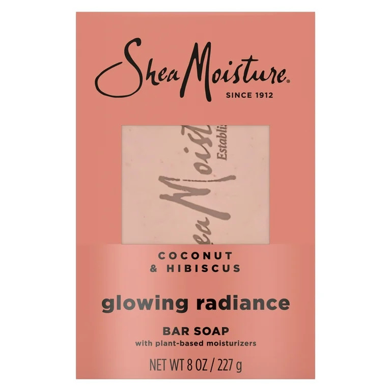 SheaMoisture Bar Soap Coconut & Hibiscus Glowing Radiance, 8 oz - Walmart.com | Walmart (US)