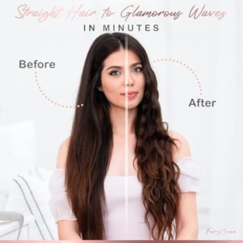 Large 3 Barrel Curling Iron, Triple Hair Waver & Crimper Wand for Beach Waves, Ceramic Tourmaline... | Amazon (US)