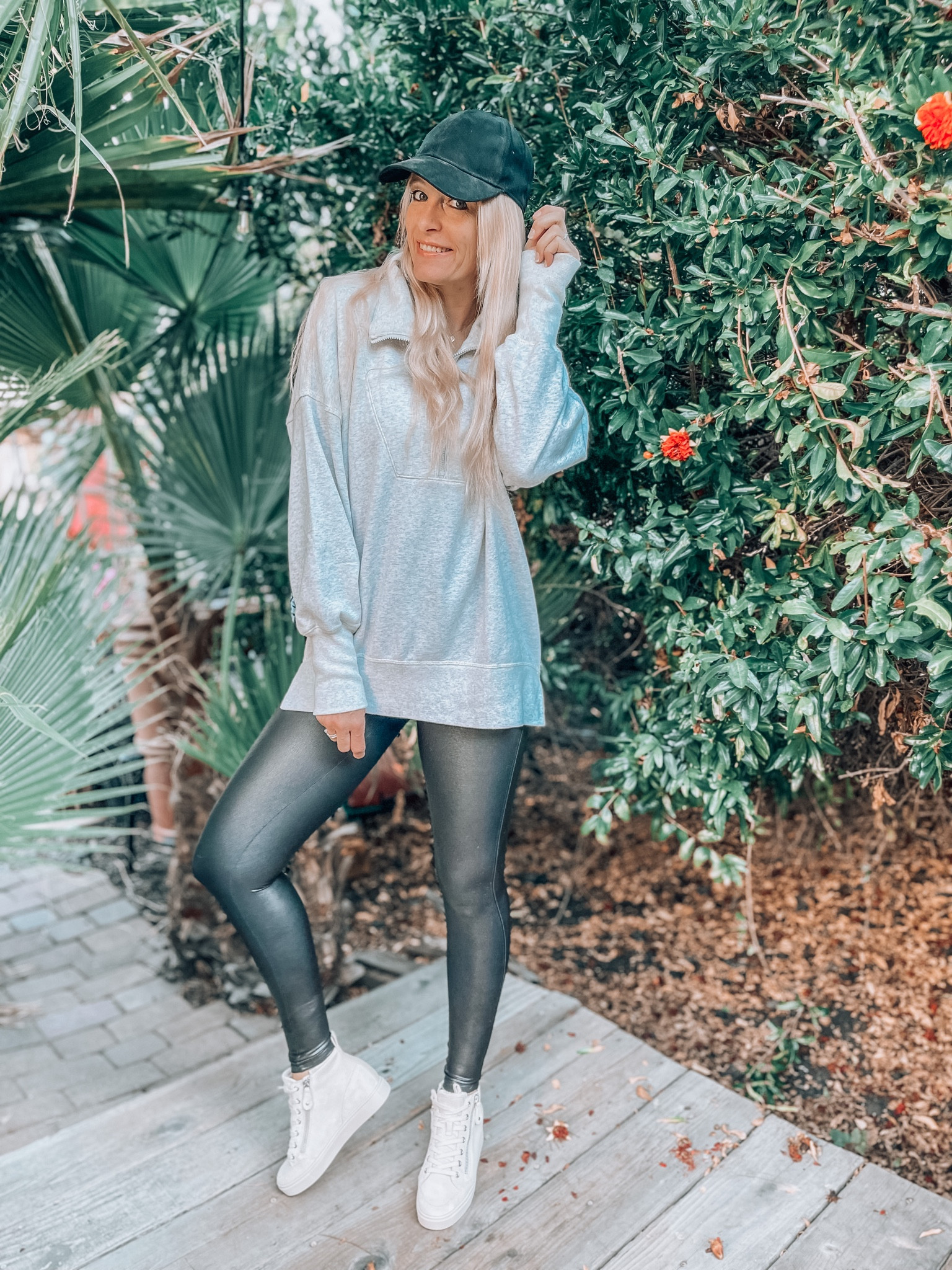 Can’t wait for fall and cooler temps to wear my Spanx leggings with a tunic sweatshirt again! 
Everything is tts 



#LTKover40 #LTKstyletip #LTKSeasonal